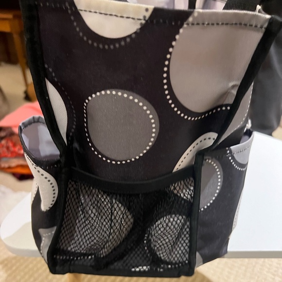 Thirty One Carry All Polka Dot Tote Bag - Picture 3 of 6